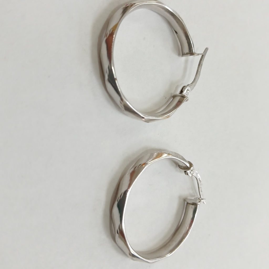 ARRACADAS PAR ORO, ORO BLANCO 14 K 2.1 GRMS (SEMINUEVO)
