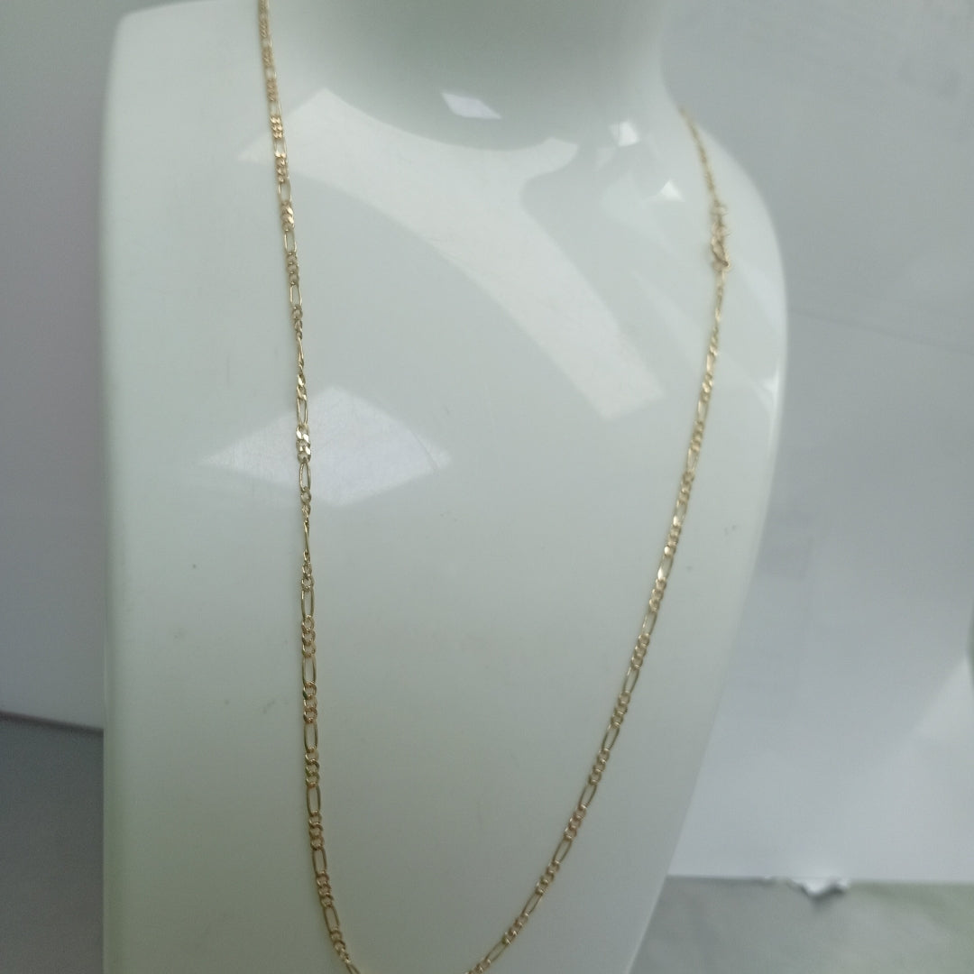 CADENAS TEJIDO 3X1 ORO 10K 55 CM 3.2 GR (NUEVO)