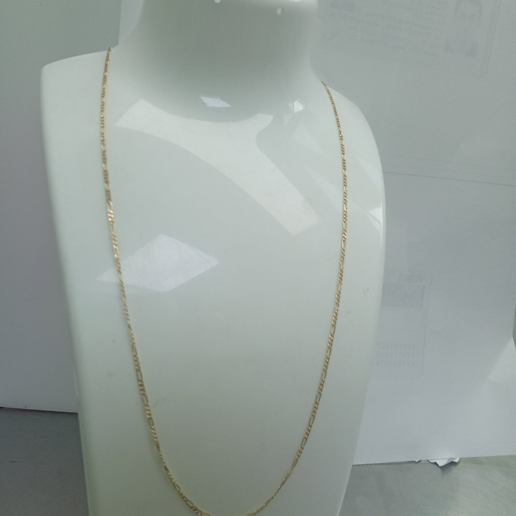 CADENAS TEJIDO 3X1 ORO 14K 55 CM 2.4 GR (NUEVO)