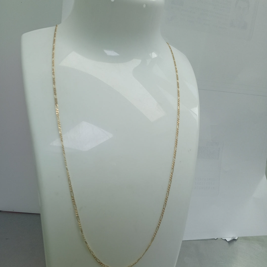 CADENAS TEJIDO 3X1 ORO 14K 55 CM 2.4 GR (NUEVO)