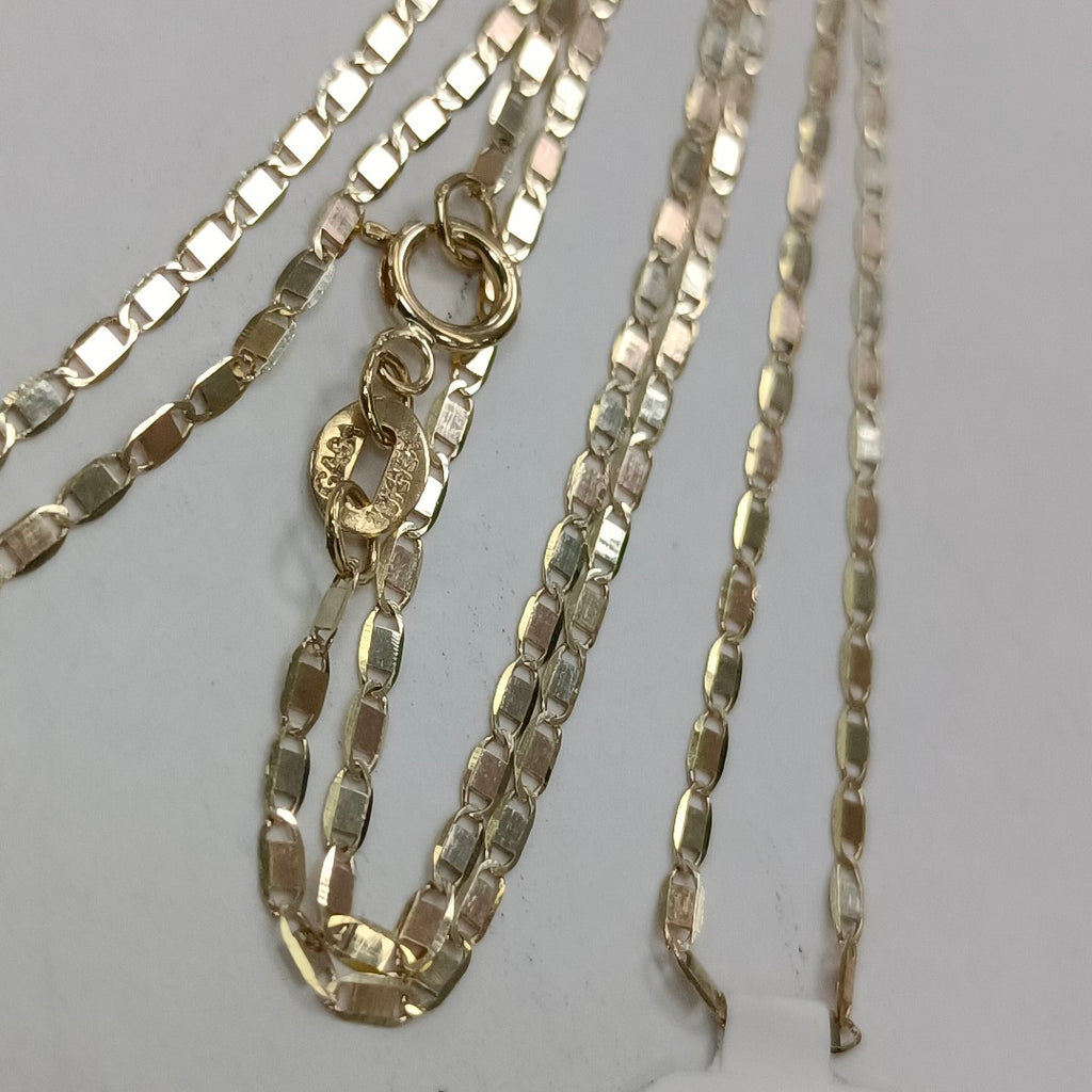 CADENAS TEJIDO ESPEJO ORO 10K 50 CM 1.5 GR (NUEVO)