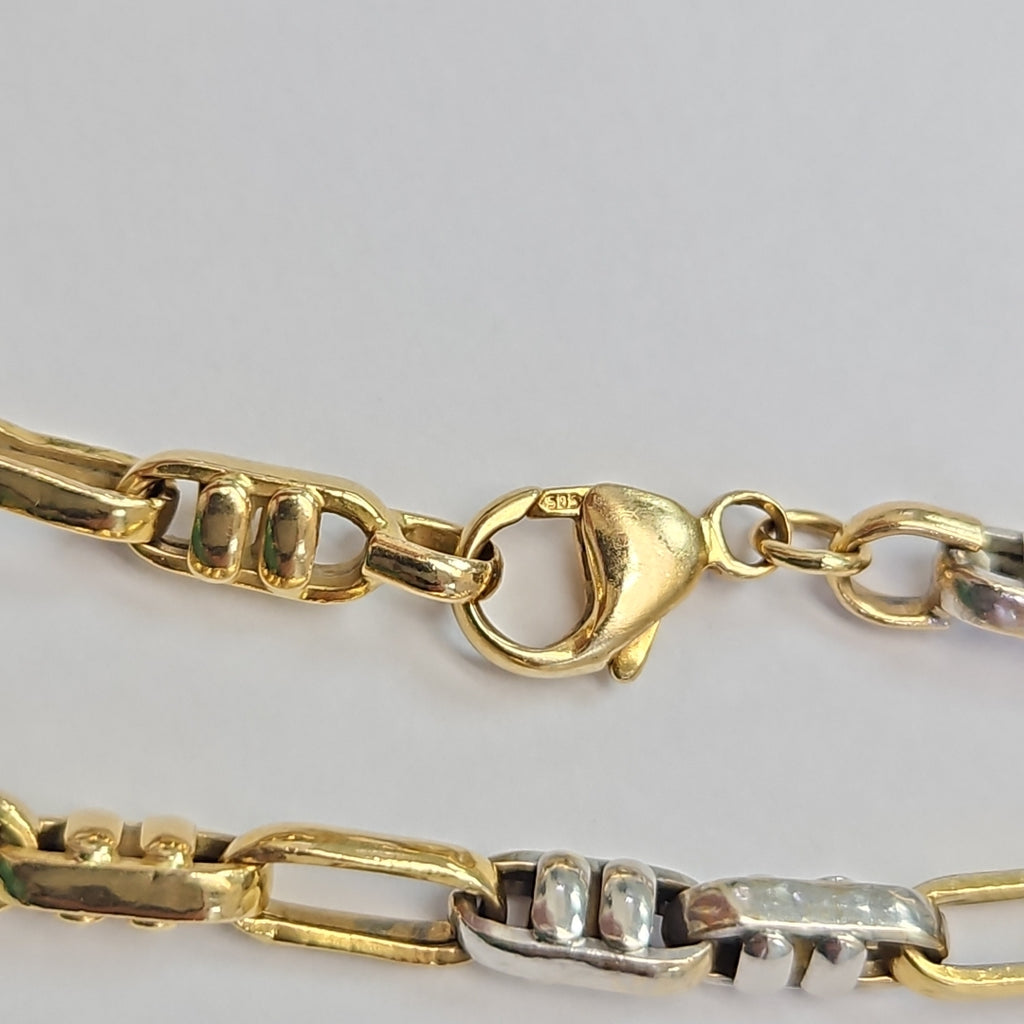 CADENA ORO, ORO BLANCO 14 K 24.7 GRMS (SEMINUEVO)