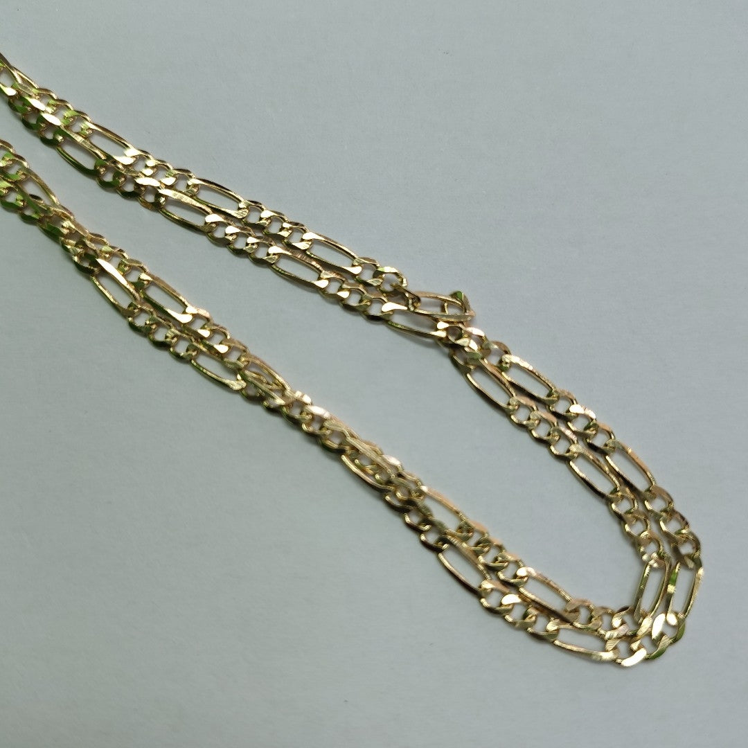CADENAS 3X1 ORO 14K 55 CM 4.6 GR (NUEVO)