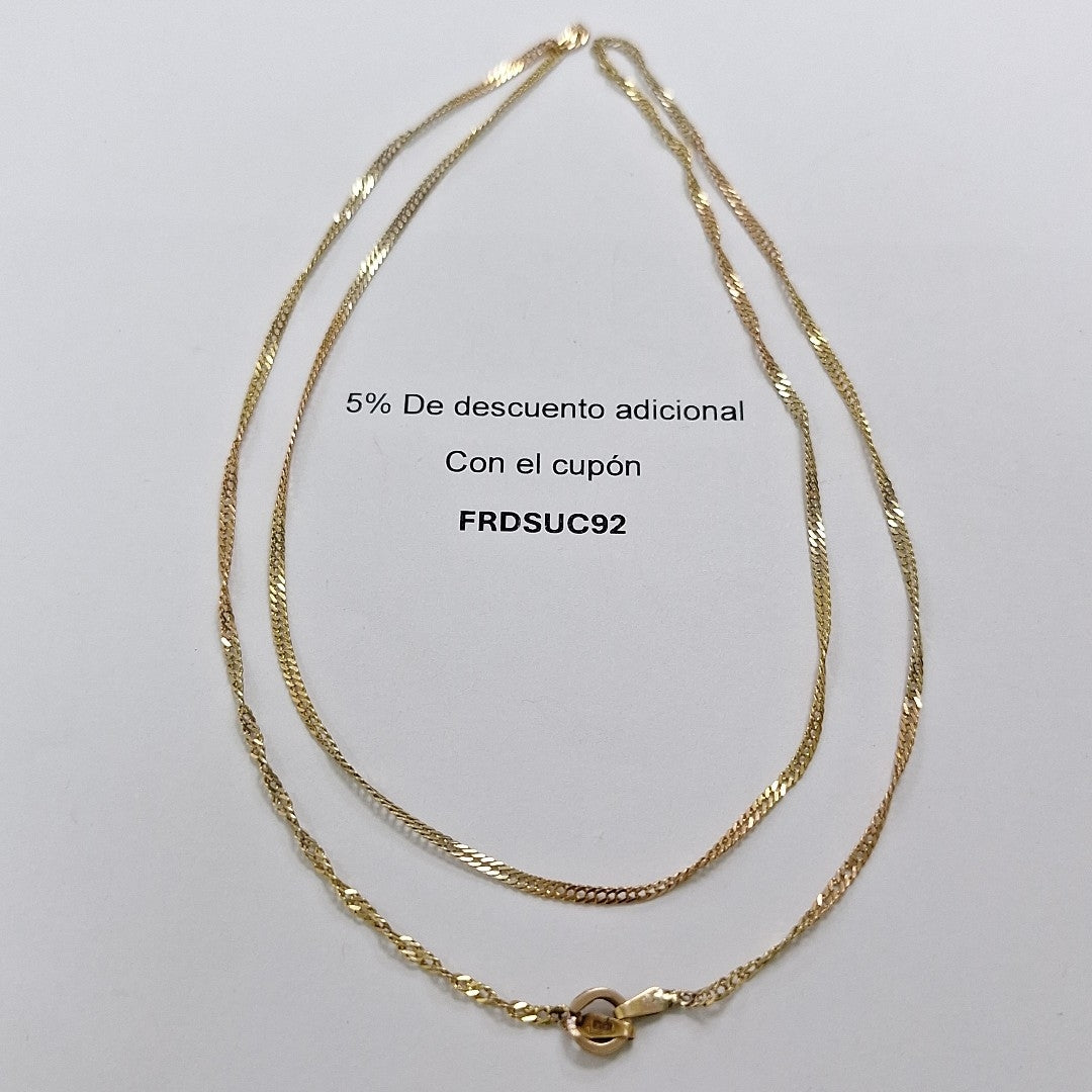 CADENA ORO 14 K 4 GRMS (SEMINUEVO)