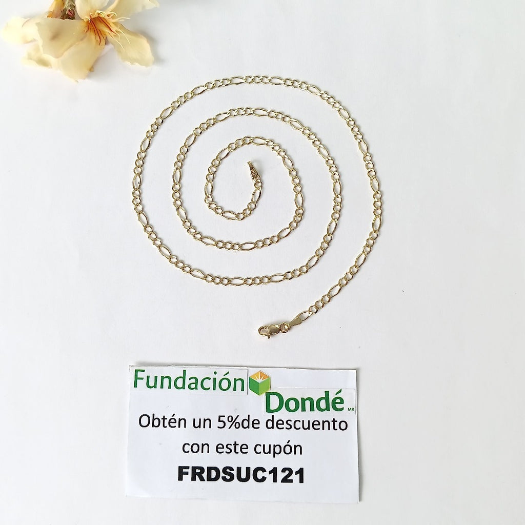 CADENAS 3X1 ORO 14K 55 CM 5.1 GR (NUEVO)