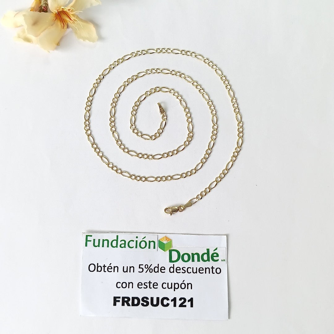 CADENAS 3X1 ORO 14K 55 CM 5.1 GR (NUEVO)