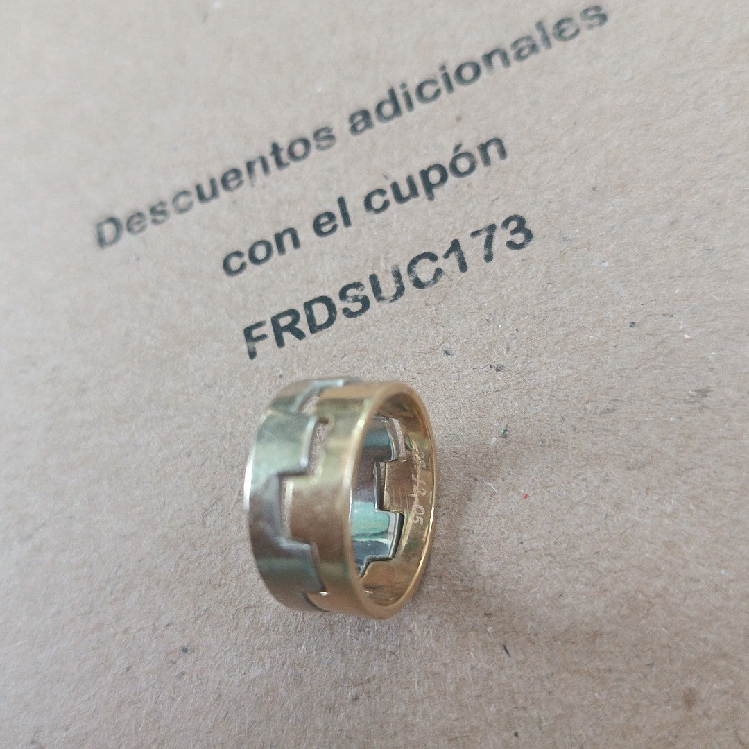 ANILLITO ORO, ORO COMBINADO 14 K 5.4 GRMS (SEMINUEVO)
