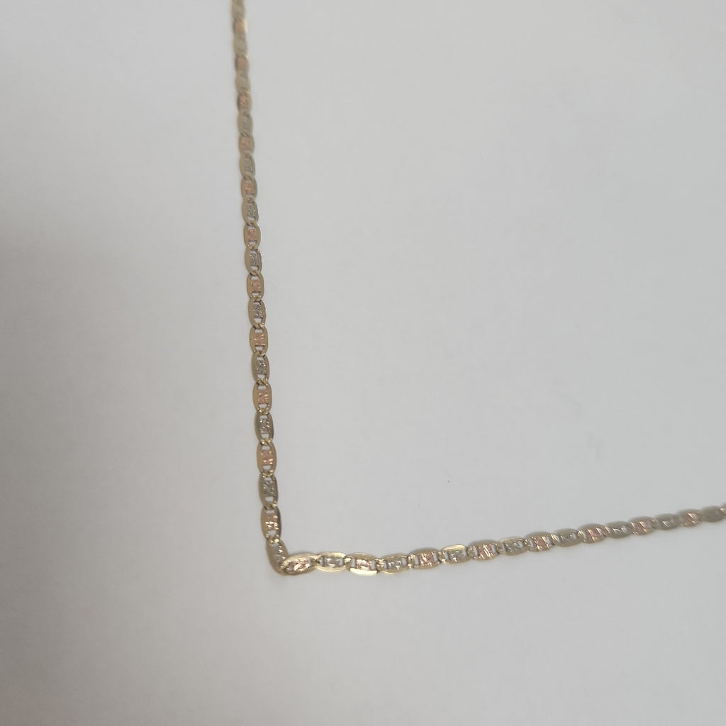 CADENA ORO COMBINADO 14 K 2.8 GRMS (SEMINUEVO)