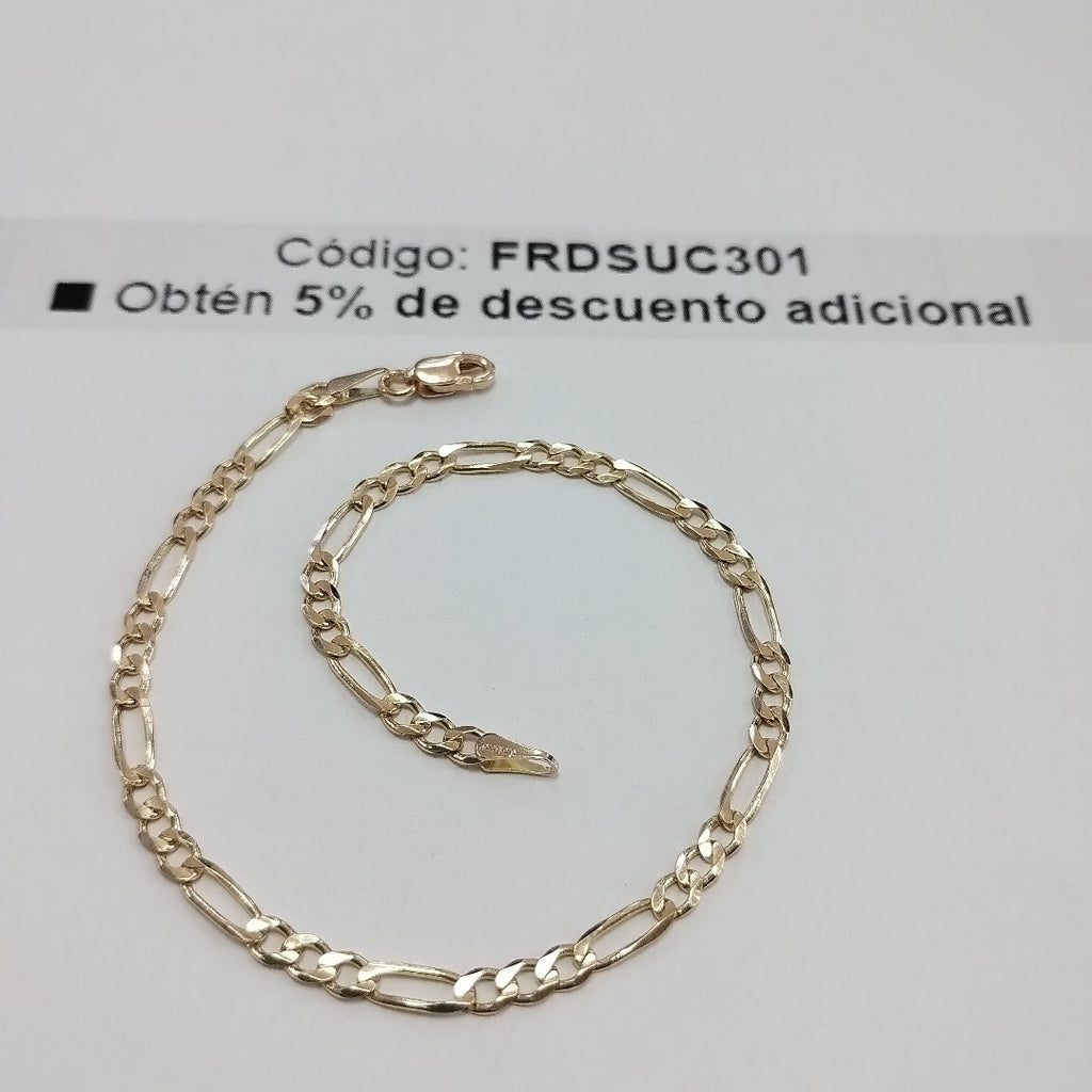 PULSERAS 3X1 ORO 14K 21 CM 3.3 GR (NUEVO)