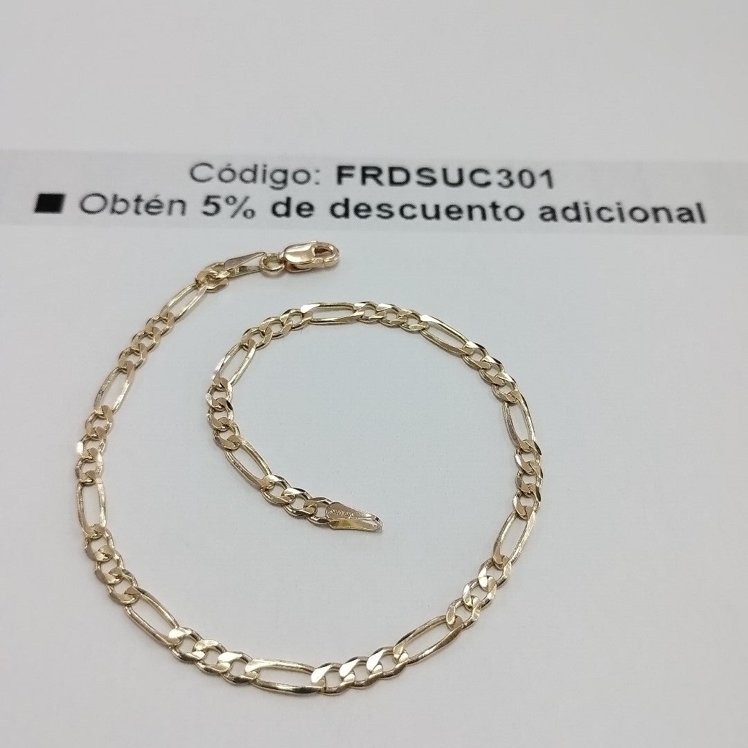 PULSERAS 3X1 ORO 14K 21 CM 3.3 GR (NUEVO)