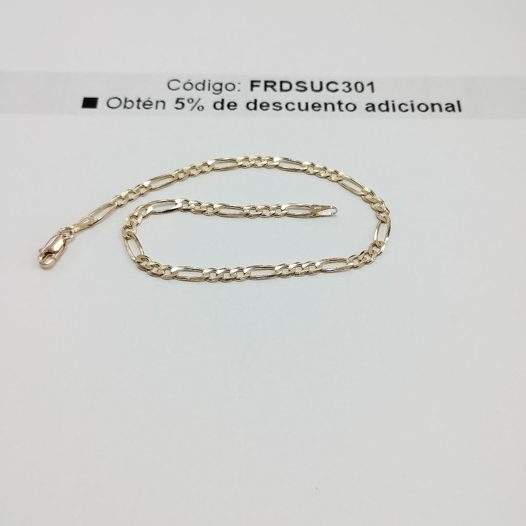 PULSERAS 3X1 ORO 14K 21 CM 3.3 GR (NUEVO)