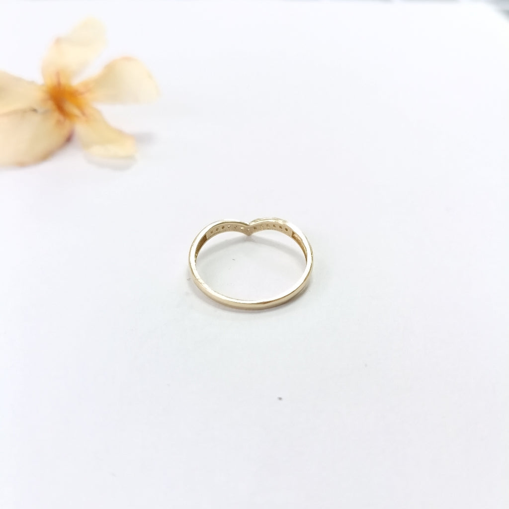 ANILLOS C/CIRCONIA ORO 10K TALLA 9 1.2 GR (NUEVO)