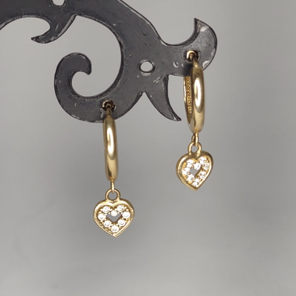 ARRACADAS PAR ORO 14 K 2 GRMS (SEMINUEVO)
