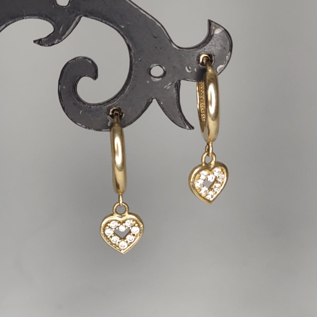 ARRACADAS PAR ORO 14 K 2 GRMS (SEMINUEVO)