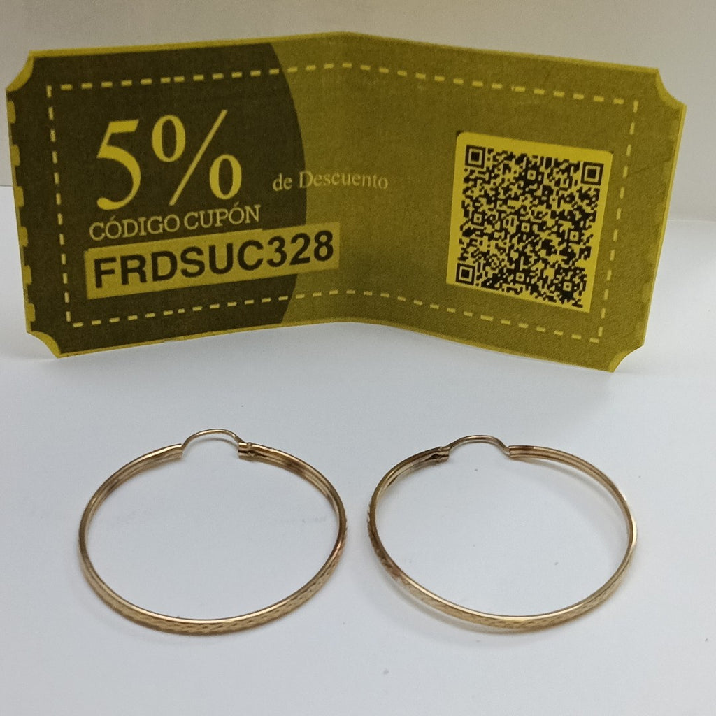 ARRACADAS PAR ORO 10 K 3.6 GRMS (SEMINUEVO)