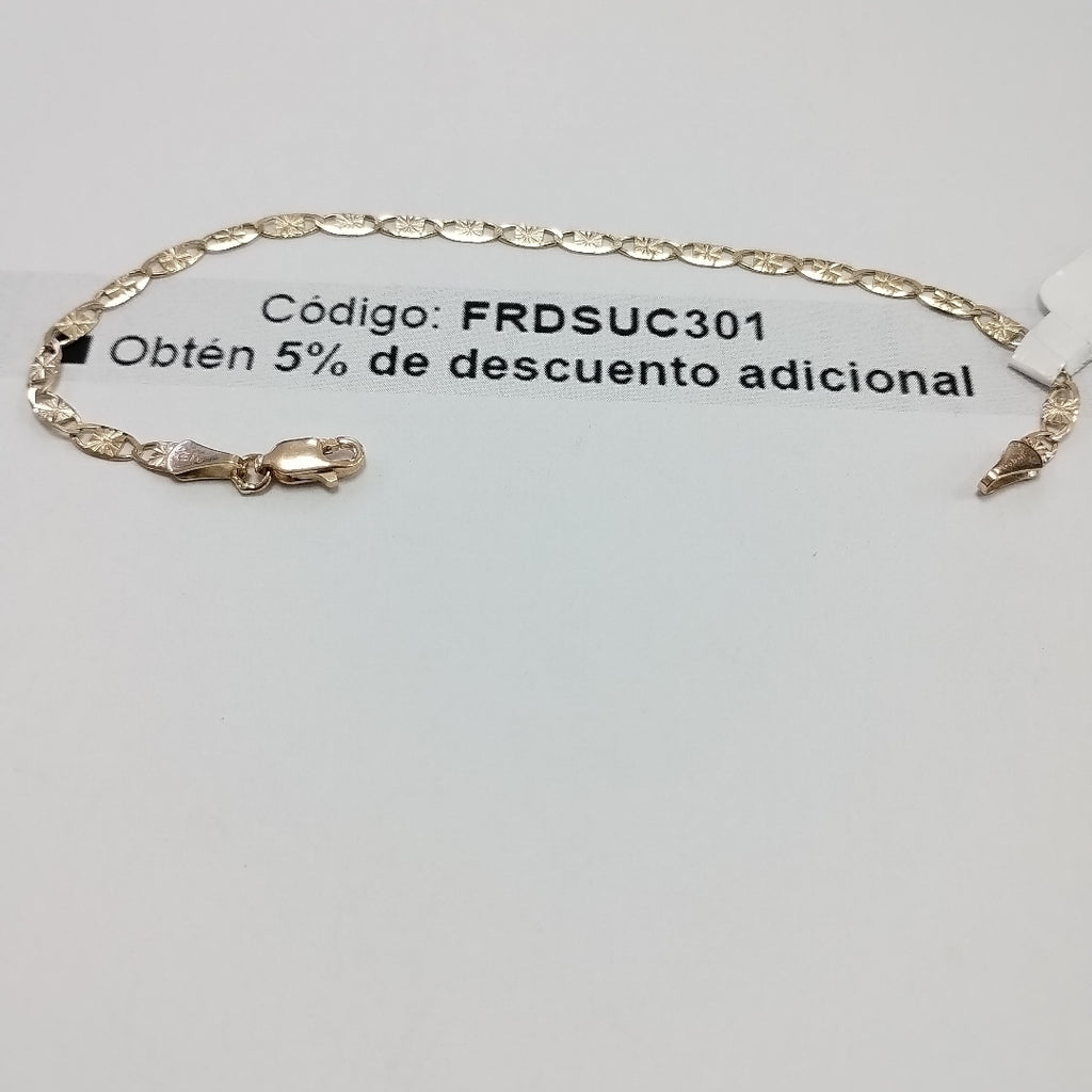 PULSERAS GUCHI ORO 14K 18 CM 2.8 GR (NUEVO)