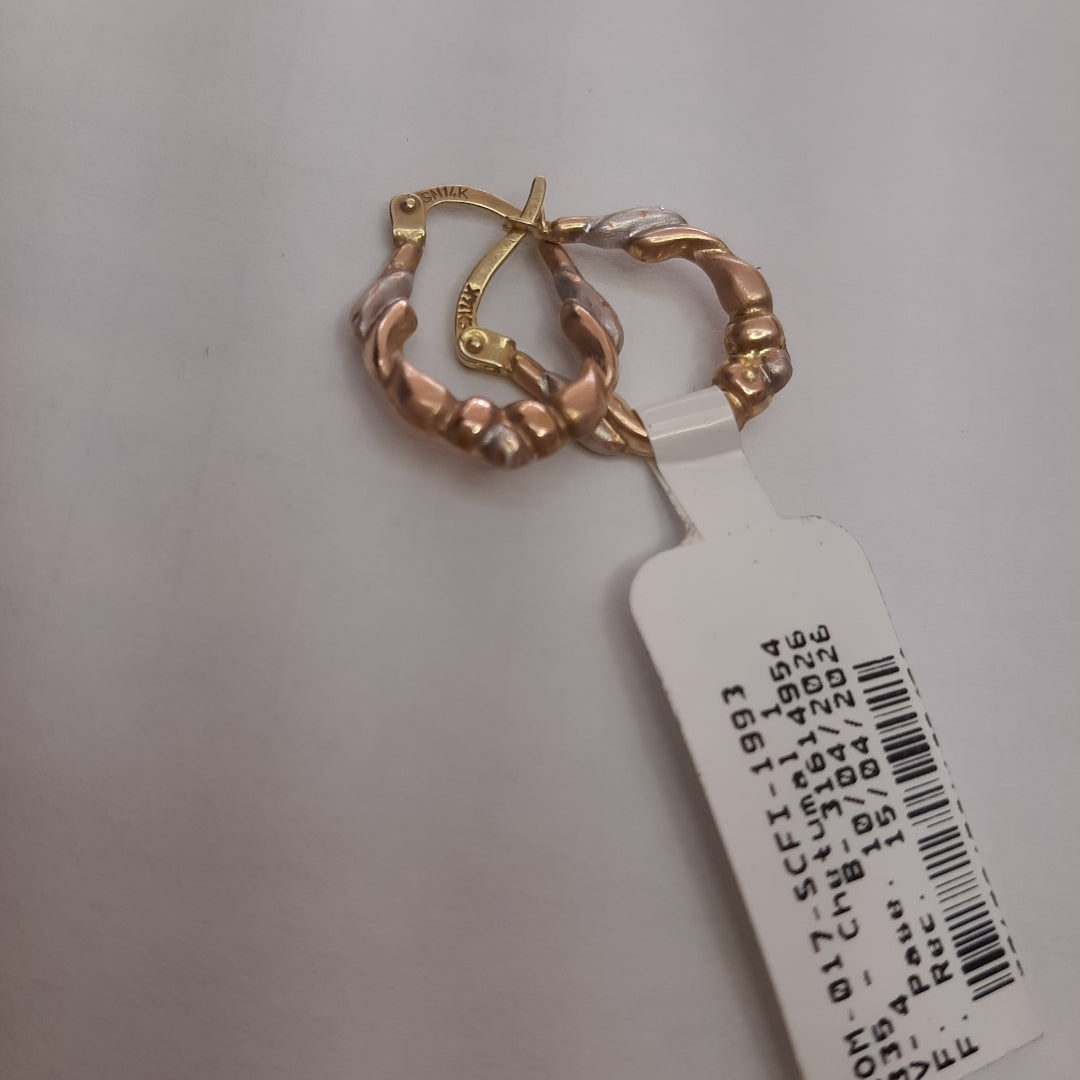 ARRACADAS PAR ORO 14 K 1 GRMS (SEMINUEVO)