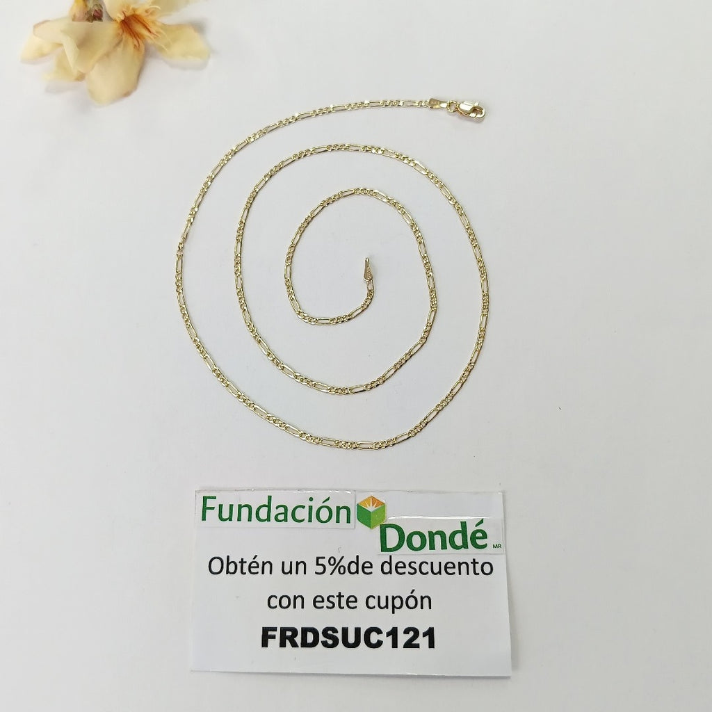 CADENAS 3X1 ORO 14K 55 CM 3.7 GR (NUEVO)