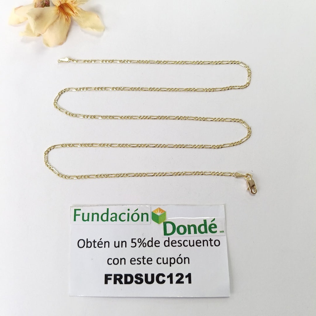 CADENAS 3X1 ORO 14K 55 CM 3.8 GR (NUEVO)