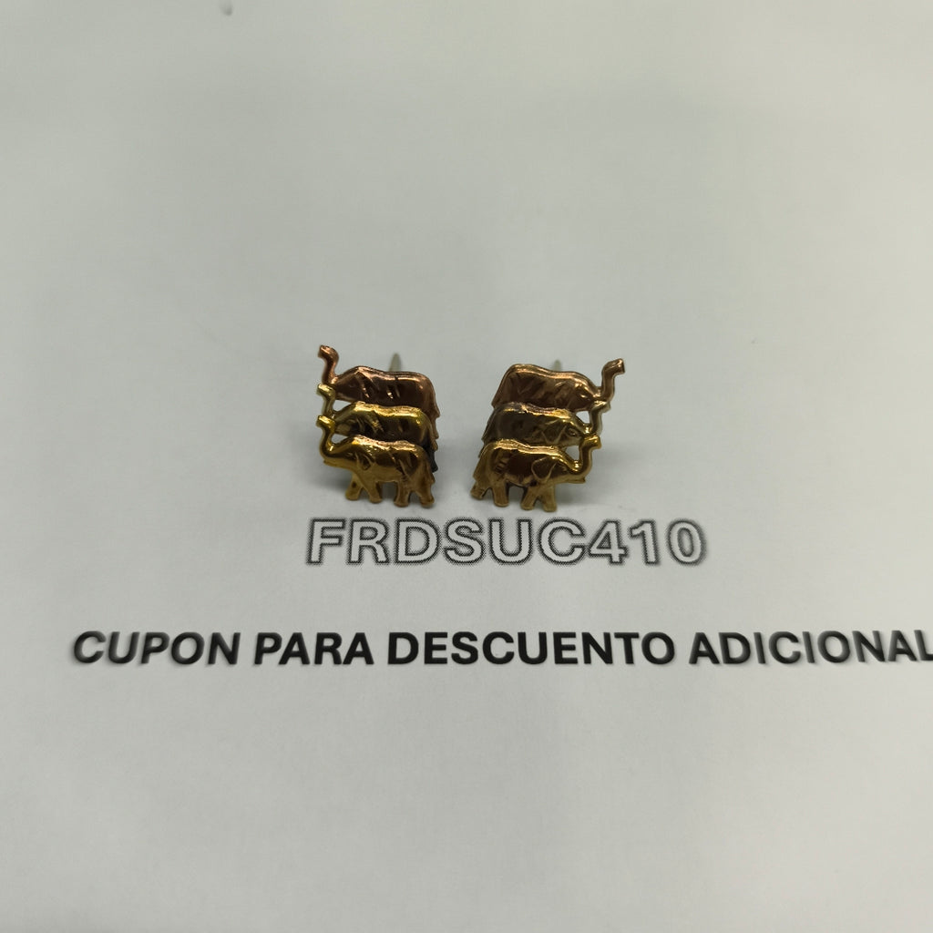 BROQUELES PAR ORO COMBINADO 10 K 2,30 GRMS (SEMINUEVO)