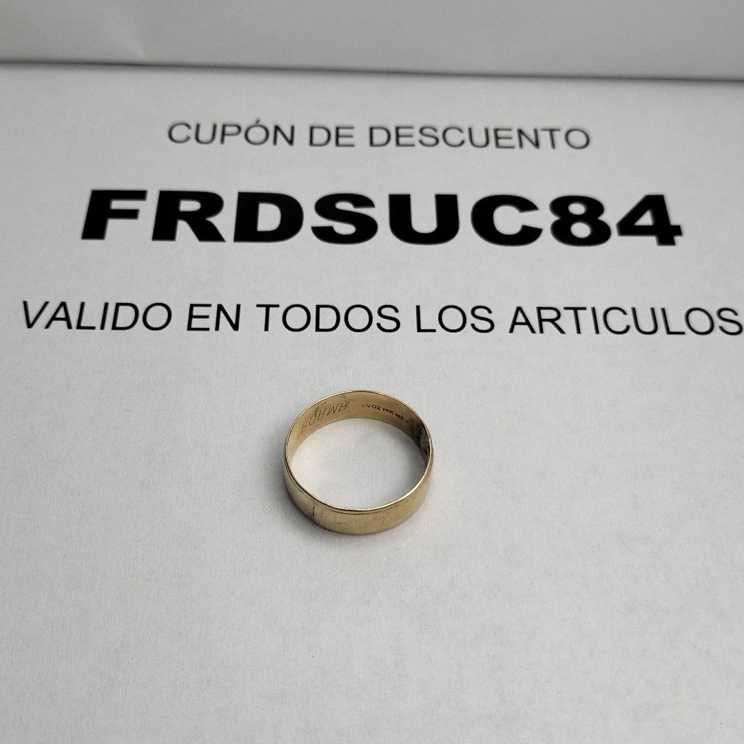 ARGOLLA ORO 14 K 3.4 GRMS (SEMINUEVO)