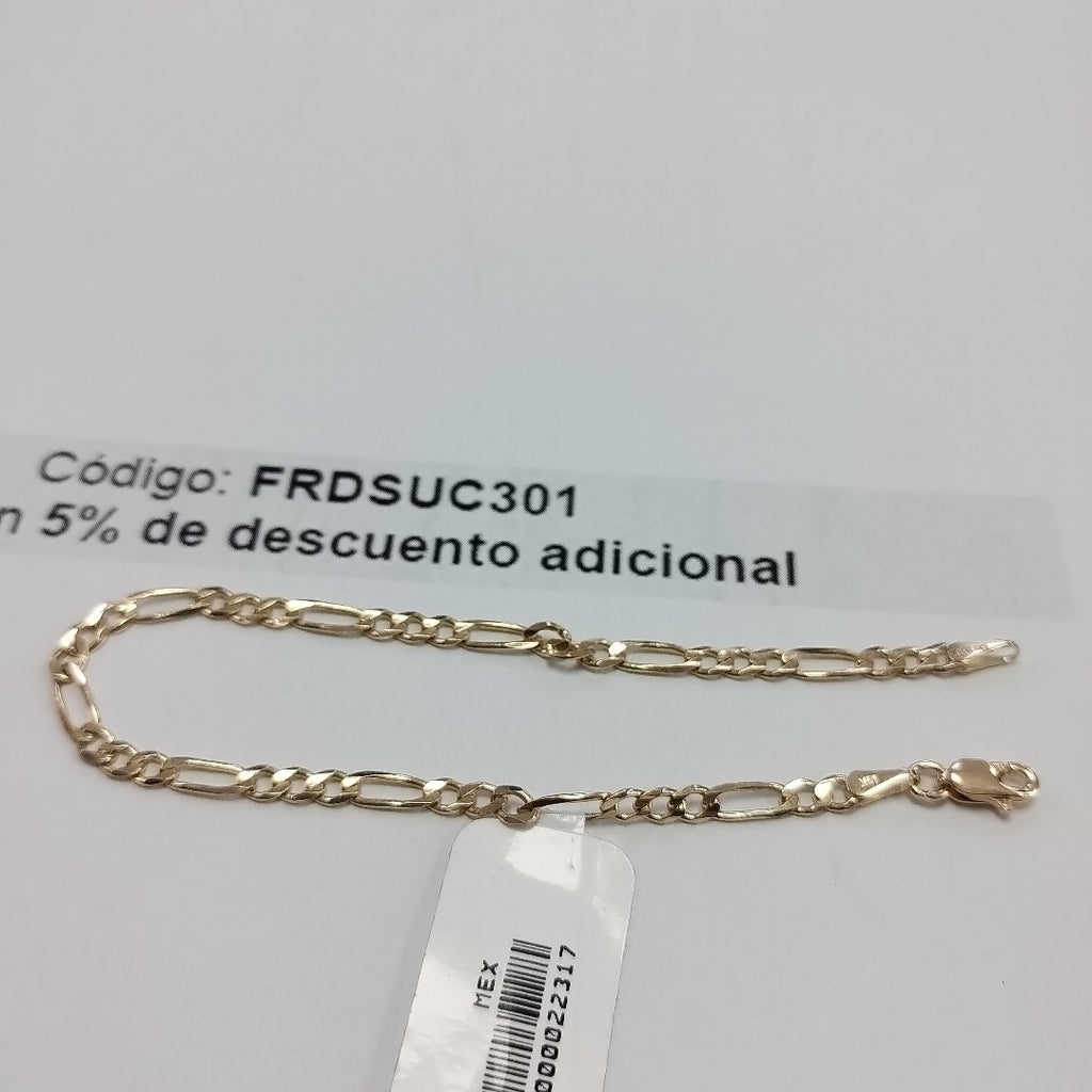 PULSERAS TEJIDO 3X1 ORO 14K 18 CM 2.9 GR (NUEVO)