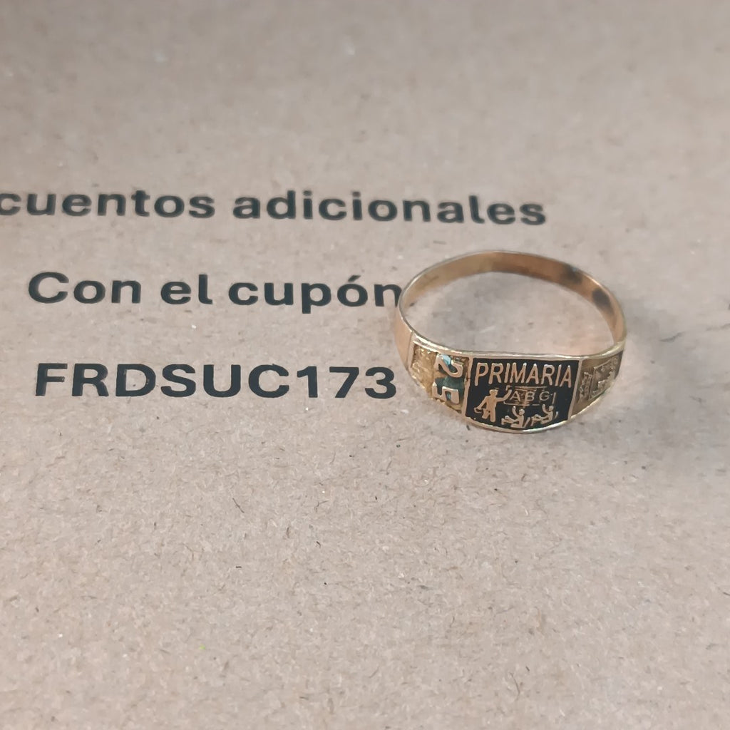 ANILLO DE GRADUACIÓN ORO 8 K 1.3 GRMS (SEMINUEVO)