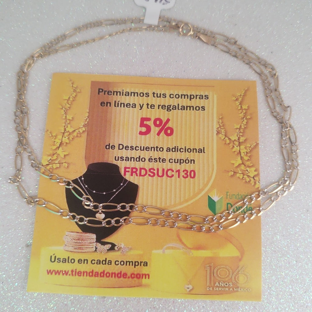 CADENA ORO 14 K 4.4 GRMS (SEMINUEVO)