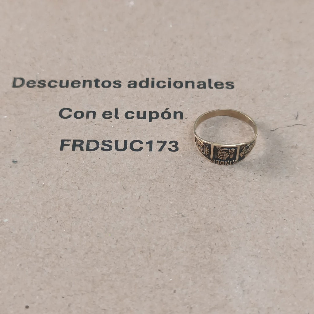 ANILLO DE GRADUACIÓN ORO 8 K 0.8 GRMS (SEMINUEVO)