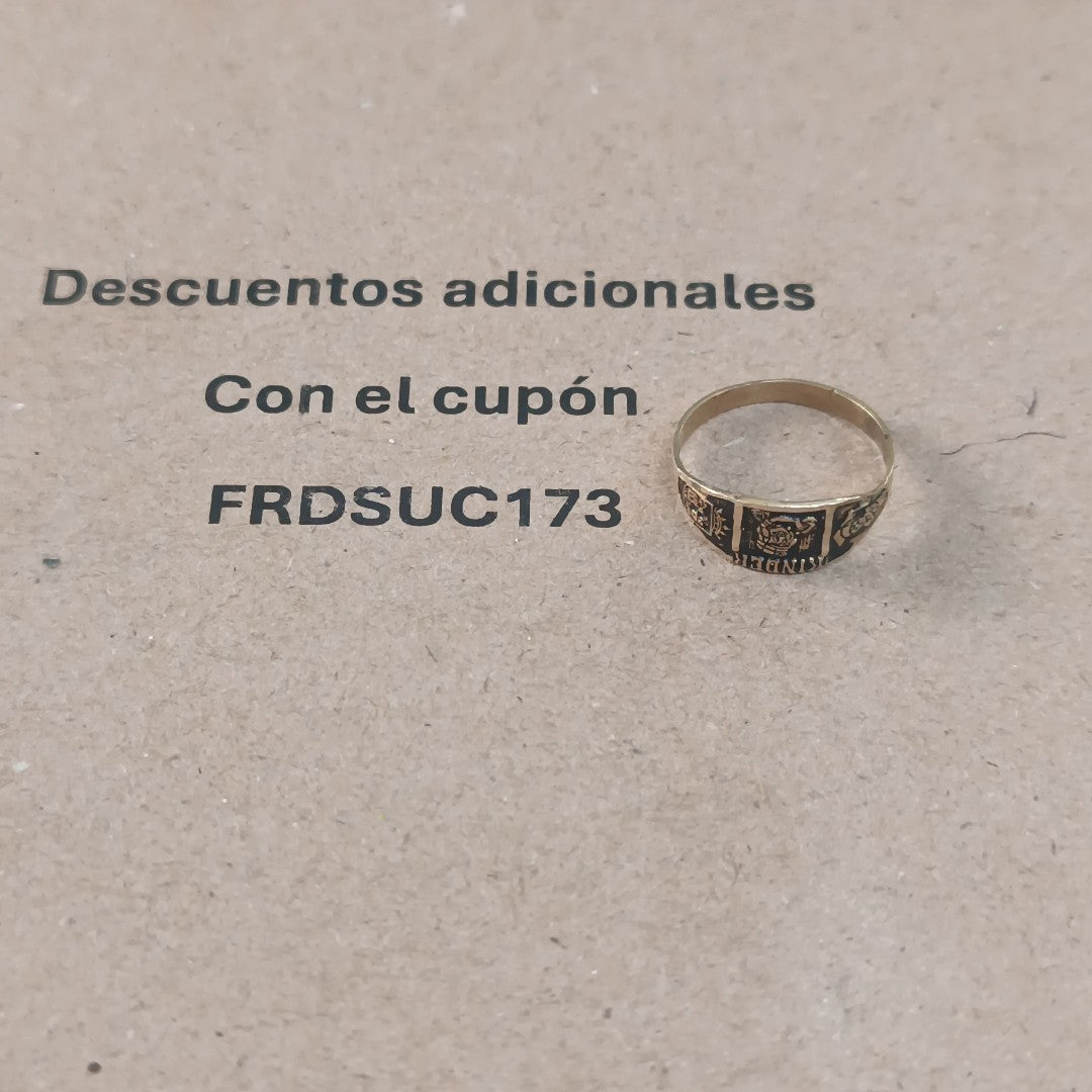 ANILLO DE GRADUACIÓN ORO 8 K 0.8 GRMS (SEMINUEVO)