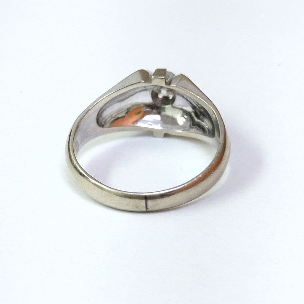 ANILLO ORO BLANCO 18 K 5.8 GRMS (SEMINUEVO)