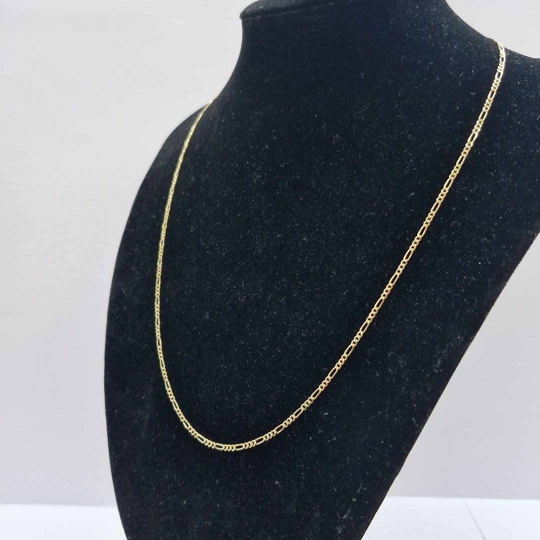 CADENAS TEJIDO 3X1 ORO 10K 55 CM 3.2 GR (NUEVO)