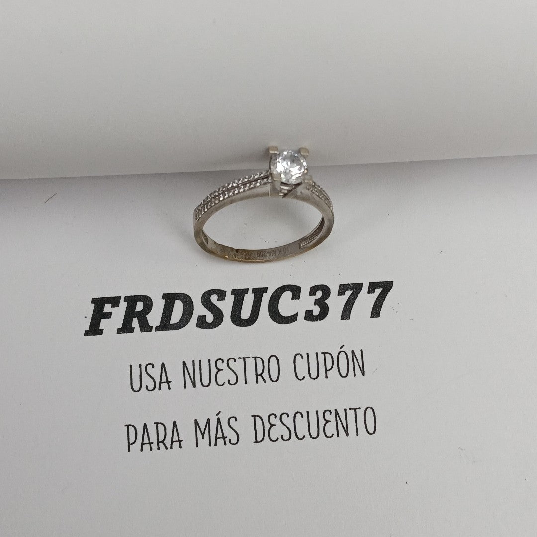 ANILLITO ORO, ORO BLANCO 8 K 2.6 GRMS (SEMINUEVO)