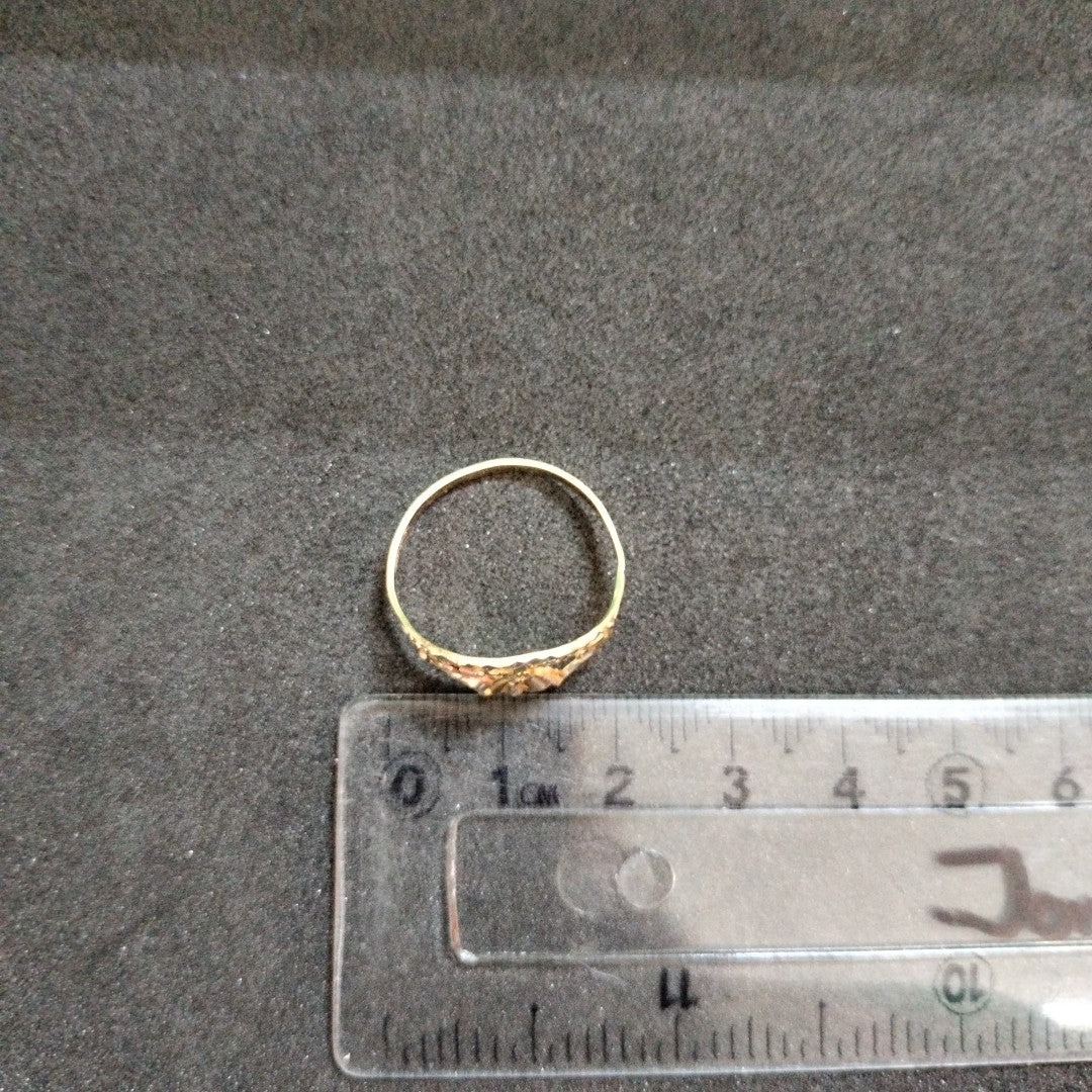 ANILLITO ORO COMBINADO 10 K 1,20 GRMS (SEMINUEVO)