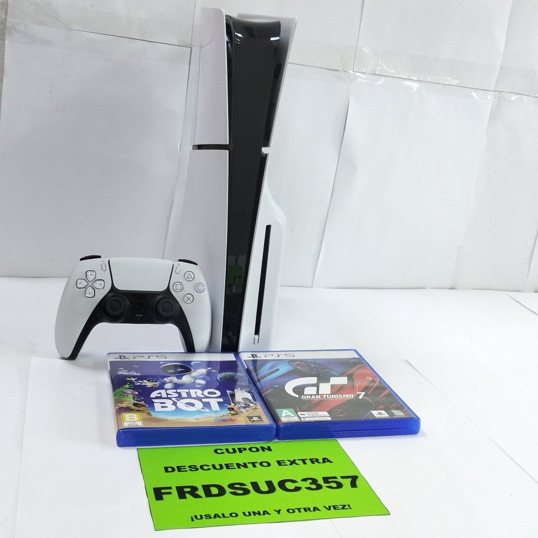 CONSOLA DE VIDEOJUEGO SONY PS5 SLIM 1 TB SSD (SEMINUEVO)