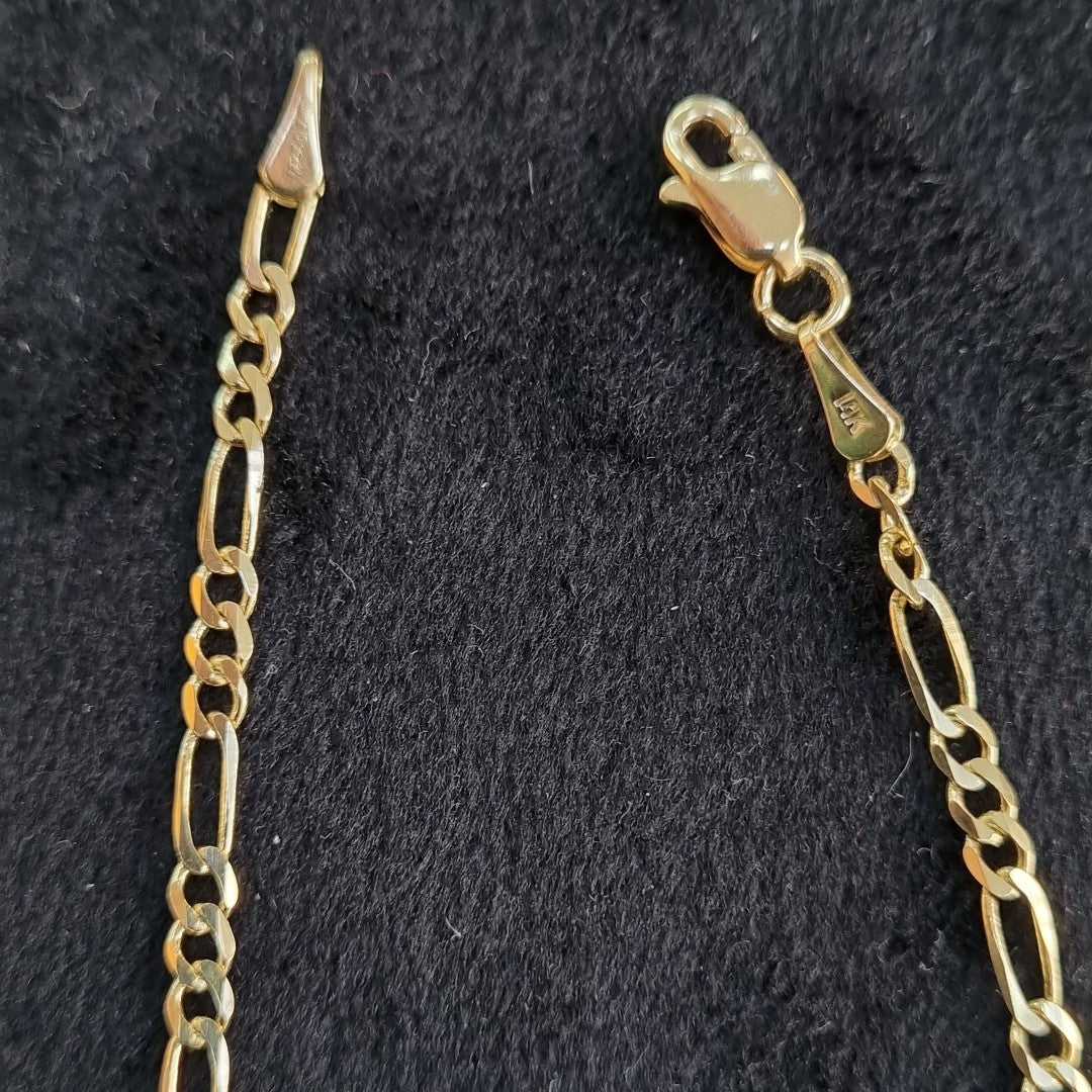 PULSERAS 3X1 ORO 14K 18 CM 1.8 GR (NUEVO)