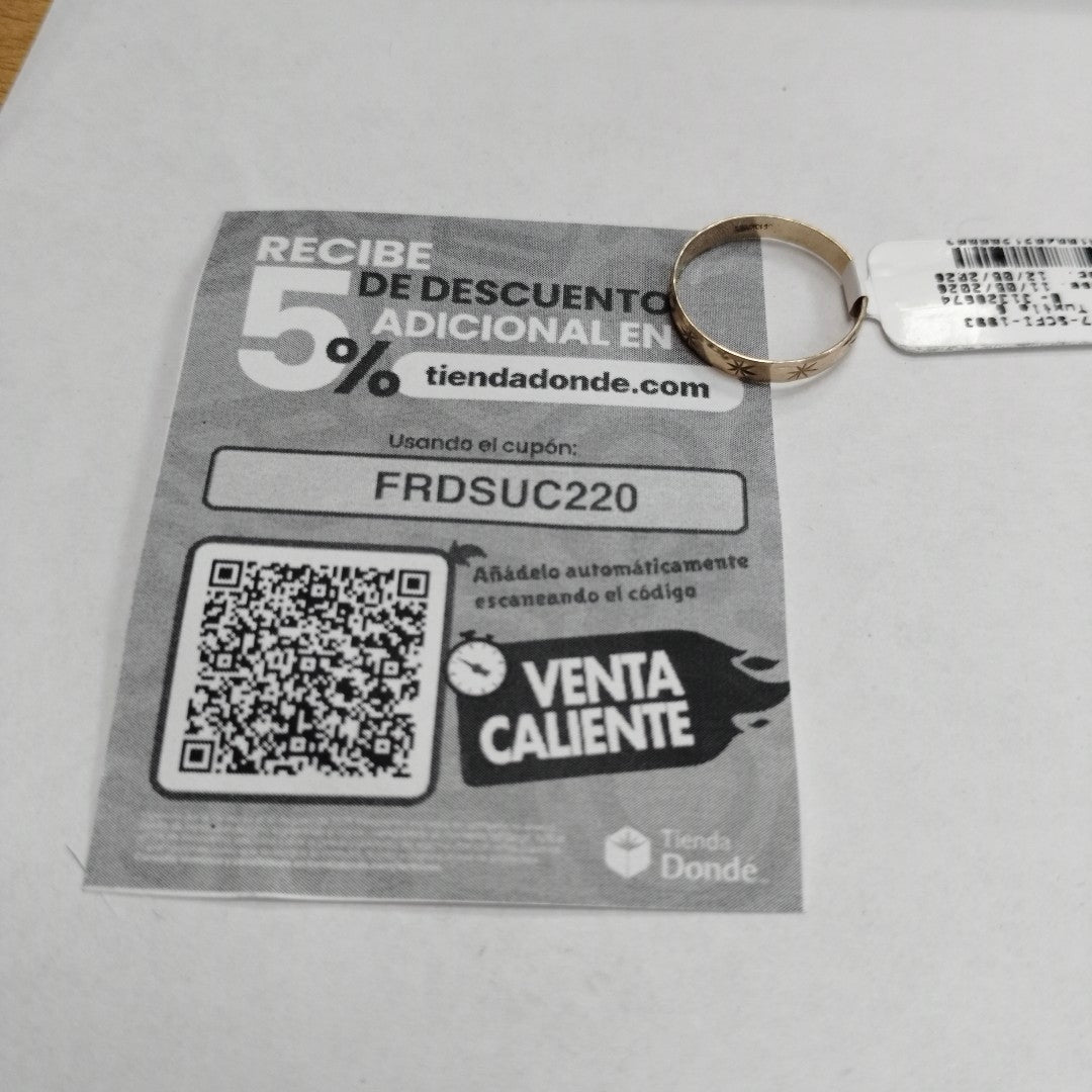 ARGOLLA ORO 8 K 0.9 GRMS (SEMINUEVO)