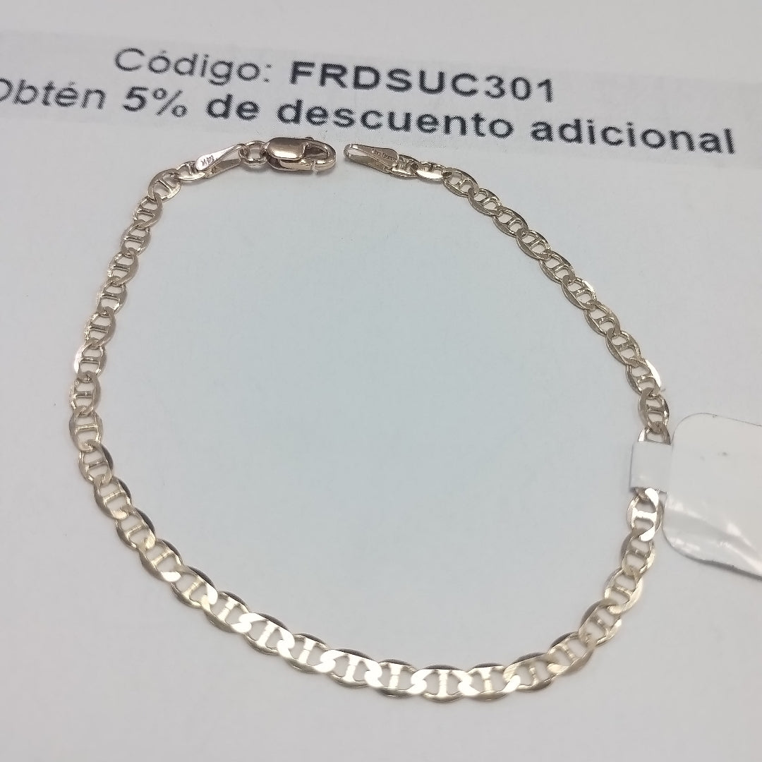 PULSERAS TEJIDO GUCHI ORO 14K 16 CM 2 GR (NUEVO)