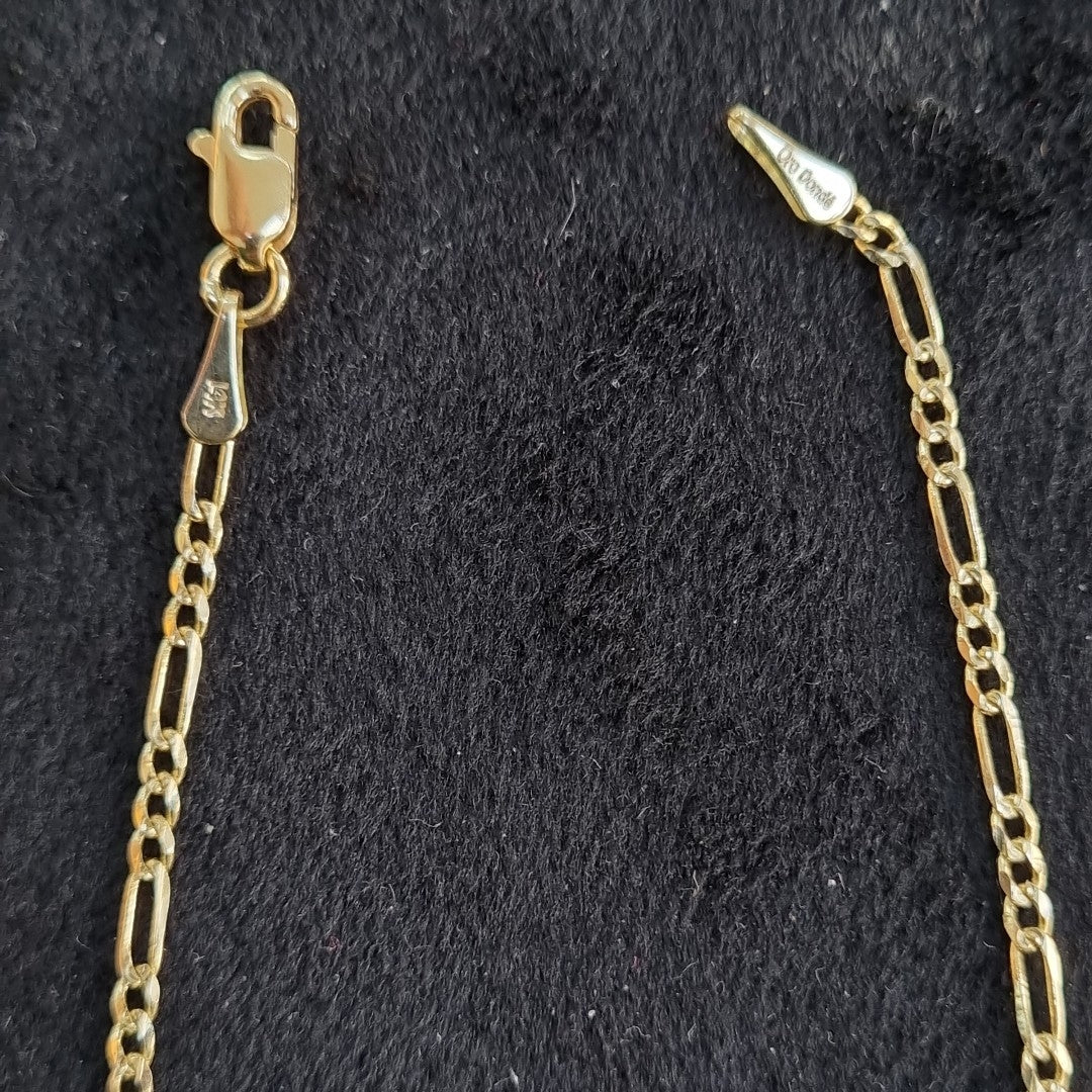 PULSERAS 3X1 ORO 14K 18 CM 1.5 GR (NUEVO)