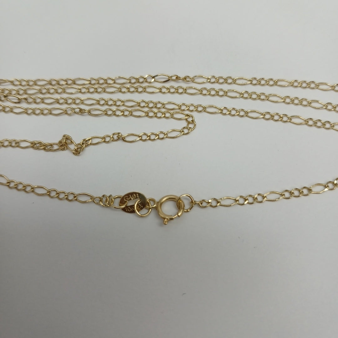 CADENAS TEJIDO ESLABONES ORO 10K 60 CM 2.4 GR (NUEVO)