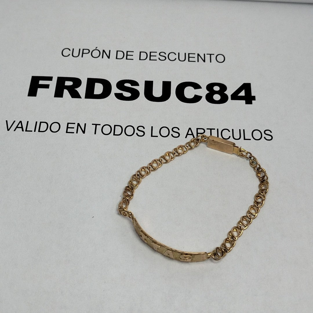 ESCLAVA ORO 10 K 4.9 GRMS (SEMINUEVO)