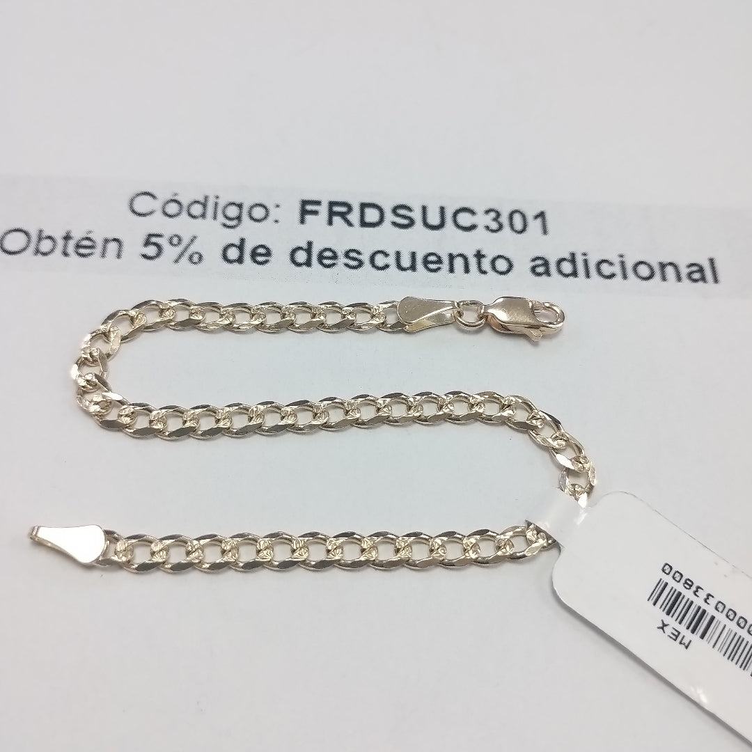 PULSERAS BARBADA ORO 14K 18 CM 4.6 GR (NUEVO)