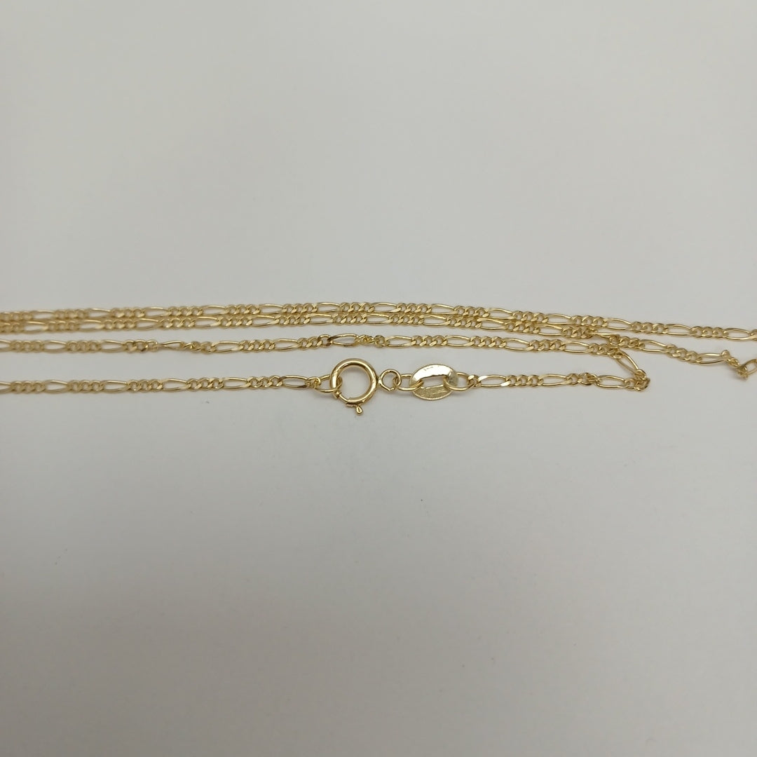 CADENAS TEJIDO 3X1 ORO 14K 55 CM 2.6 GR (NUEVO)