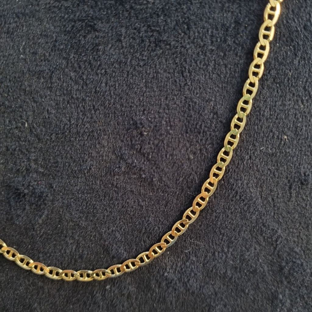 CADENAS TEJIDO GUCHI ORO 10K 55 CM 7.7 GR (NUEVO)