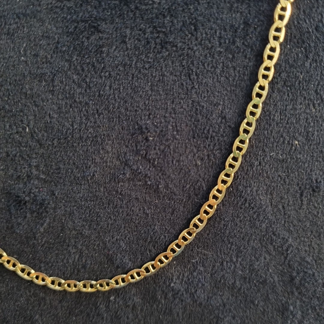 CADENAS TEJIDO GUCHI ORO 10K 55 CM 7.7 GR (NUEVO)