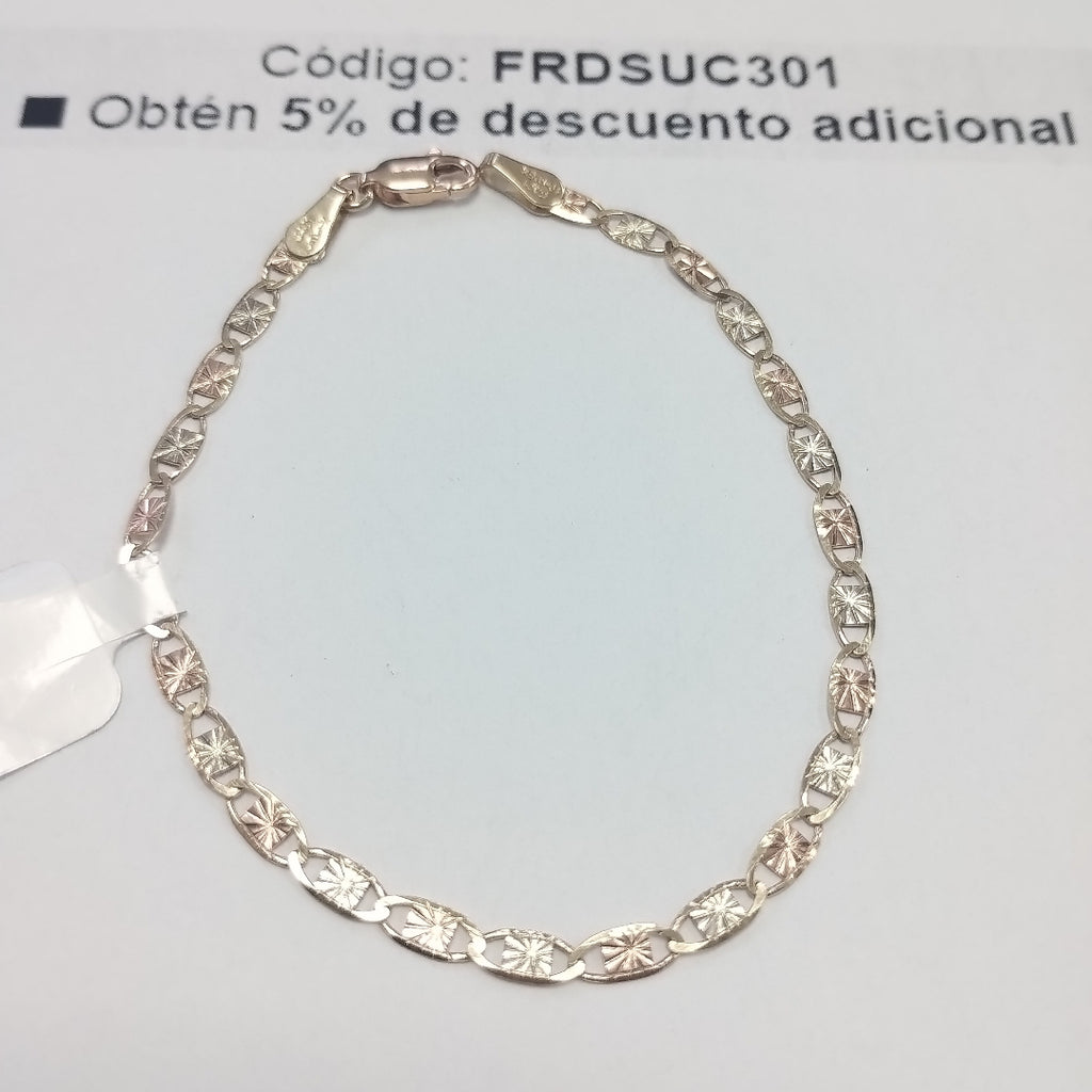 PULSERAS TEJIDO GUCHI ORO 10K 18 CM 2.7 GR (NUEVO)