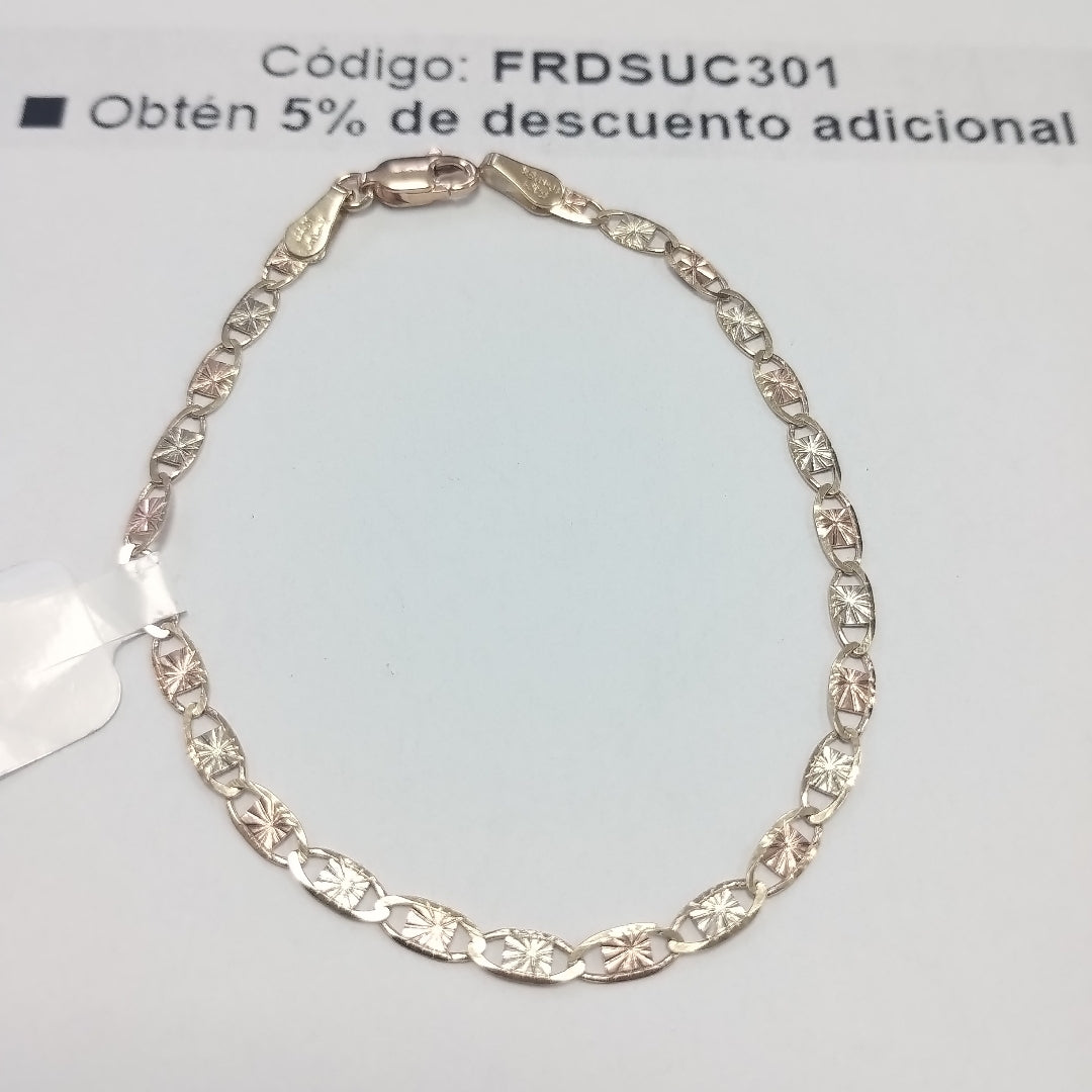 PULSERAS TEJIDO GUCHI ORO 10K 18 CM 2.7 GR (NUEVO)