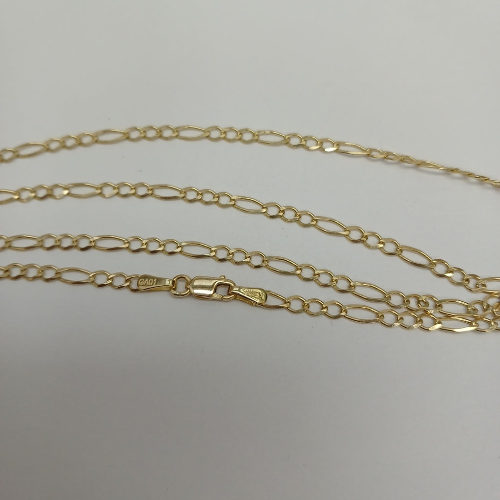 CADENAS TEJIDO 3X1 ORO 10K 50 CM 3.9 GR (NUEVO)