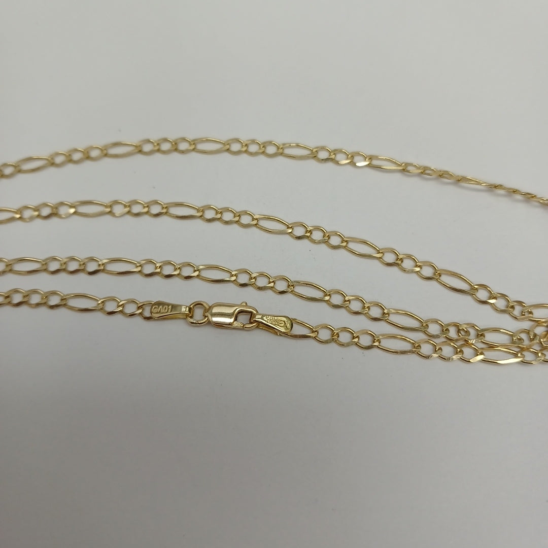 CADENAS TEJIDO 3X1 ORO 10K 50 CM 3.9 GR (NUEVO)