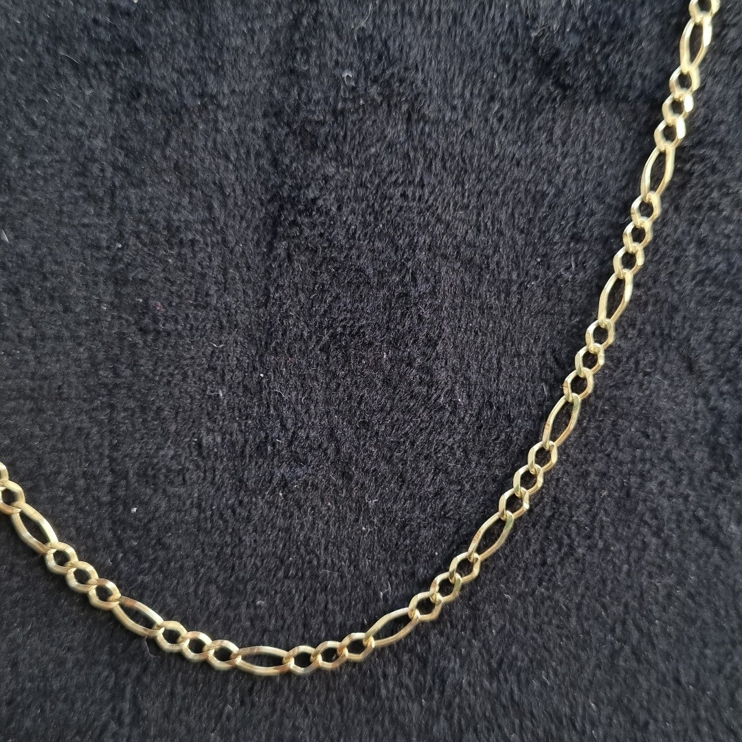 CADENAS TEJIDO 3X1 ORO 10K 60 CM 3.3 GR (NUEVO)